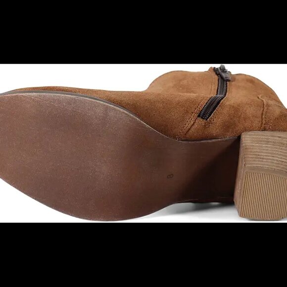 NEW  DIBA TRUE Suede Swing Low Western Booties cognac for women 462tn - Picture 10 of 12